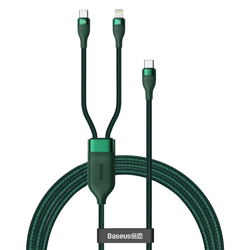 100W 2-in-1 USB-C Cable for MacBook Pro