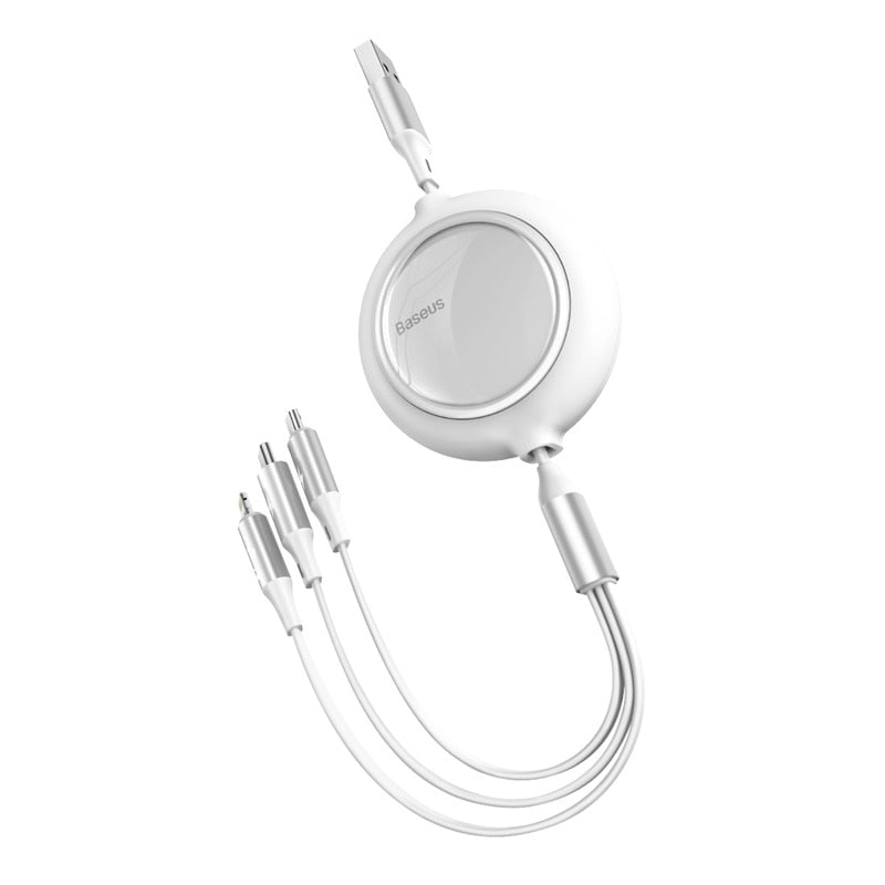 3-in-1 USB-C Cable Retractable Type-C