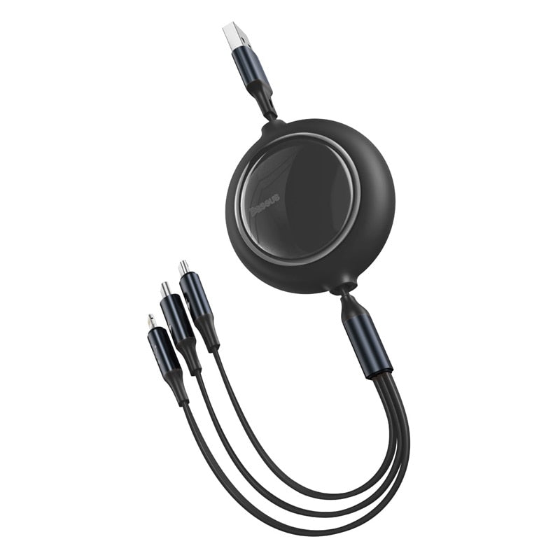 3-in-1 USB-C Cable Retractable Type-C