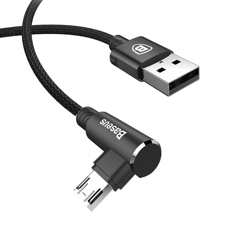 90-Degree Elbow Micro-USB Cable