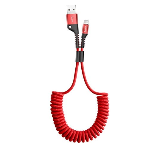 Spring USB Cable for iPhone Charger Quick Charging Data