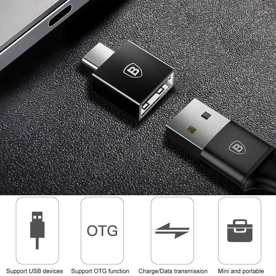 Type-C Male to USB Female Cable Adapter Converter
