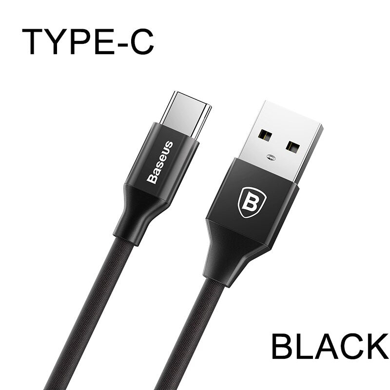 Type USB-C Cable Mobile Phone Fast-Charging 3A Type-C
