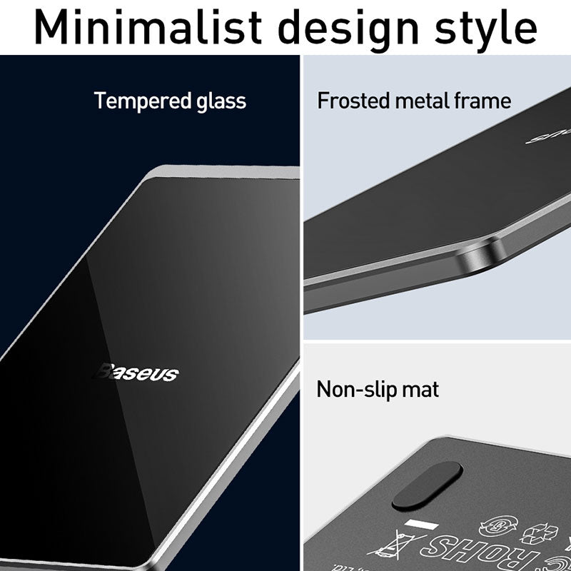 Ultra-Thin Wireless Charger for iPhone Xs Max XR 8 Portable 15W Fast Wireless Charging Pad