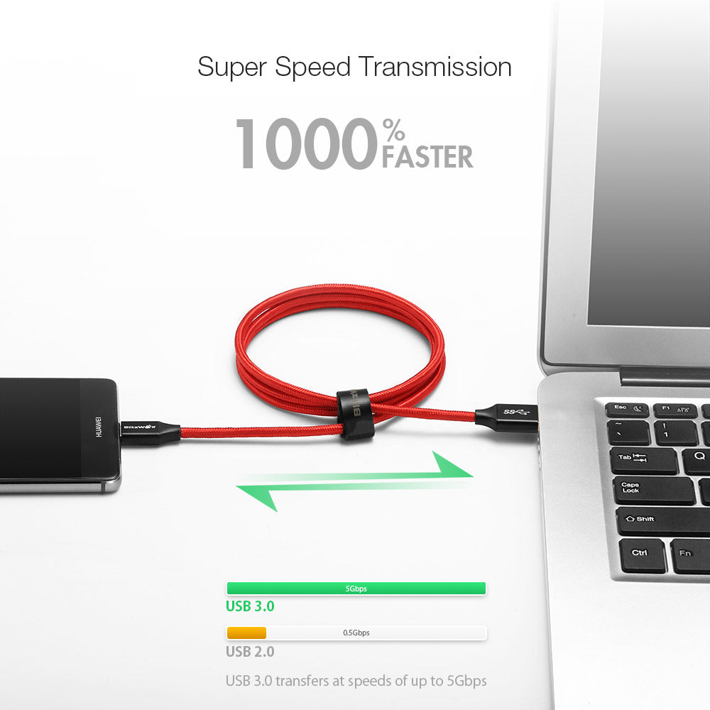 USB Type C Type-C Data Cable 1.8m/6ft Unbreakable Mobile Phone USB Charger Cables For