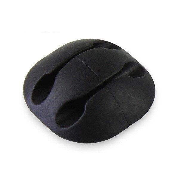 Cable Organiser Silicone USB Cable Winder Flexible Management Clips Holder