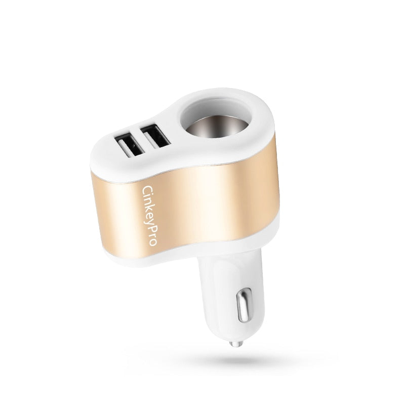 Car Charger Cigarette Lighter 2-Ports USB Charger 2.1A Car-Charger Mobile Phone