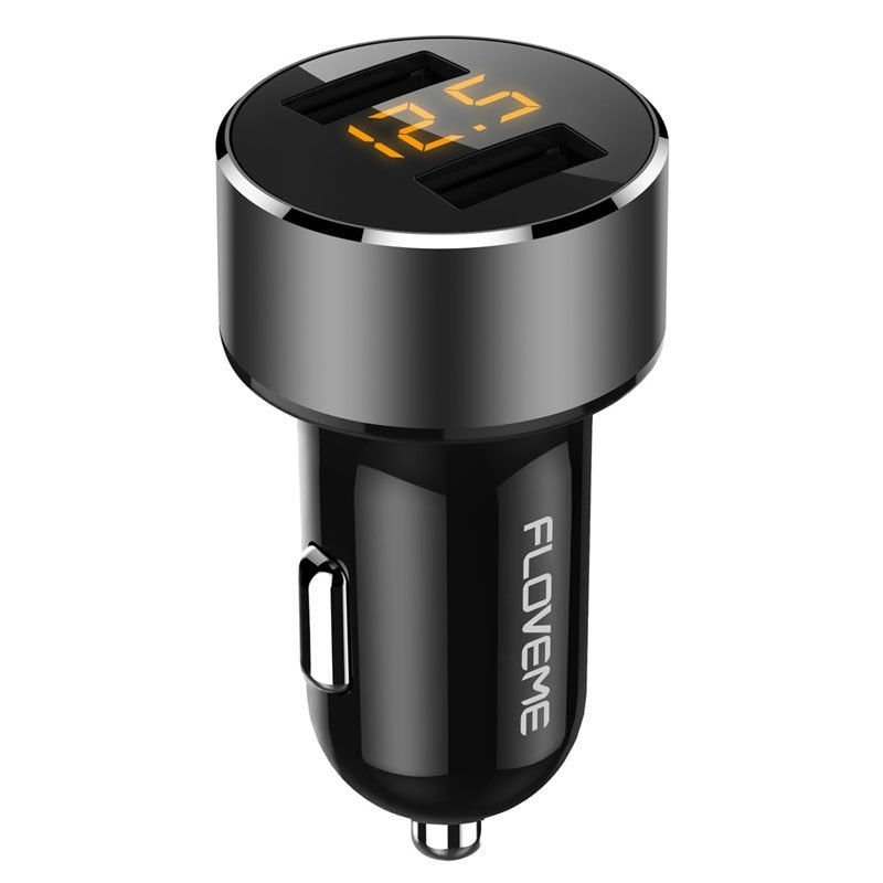 Fast-Charging 5V 3.6A Car Charger Dual-USB