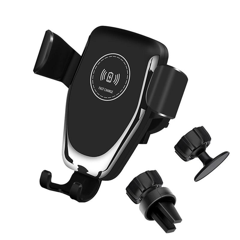 10W Qi Wireless Car Charger Mount Phone Holder iPhone X/XR/XS Max Plus Fast-Charging