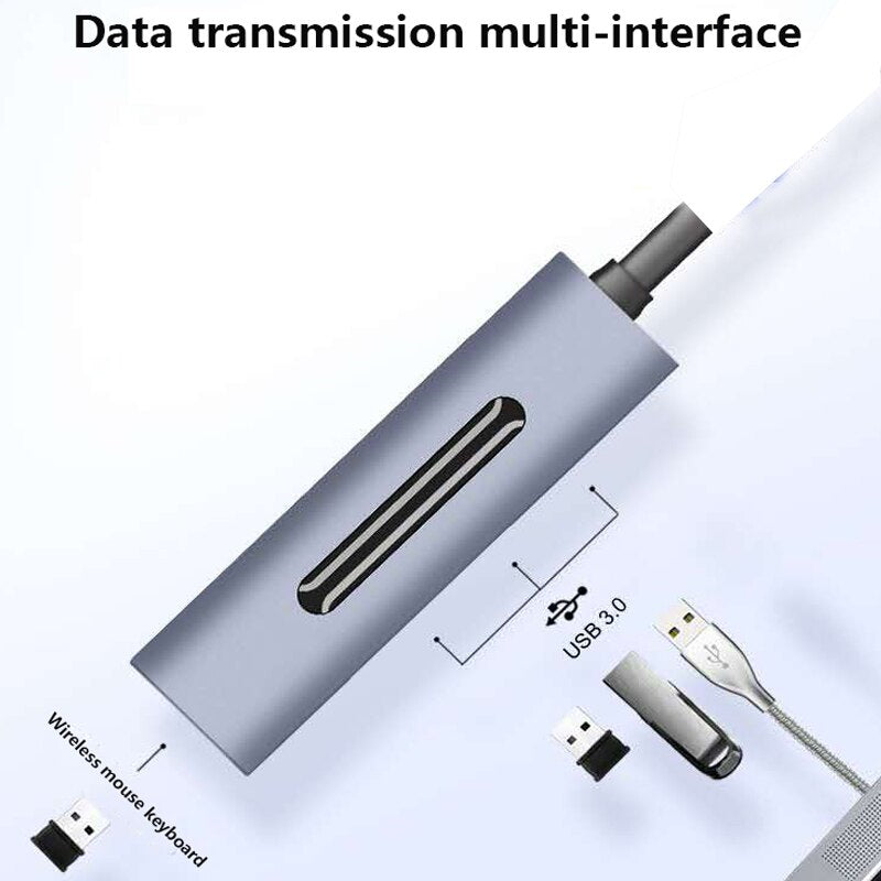 Mobile Phone Docking Station USB-C HUB 4-in-1 USB Data Transmission Multi-Function Hub