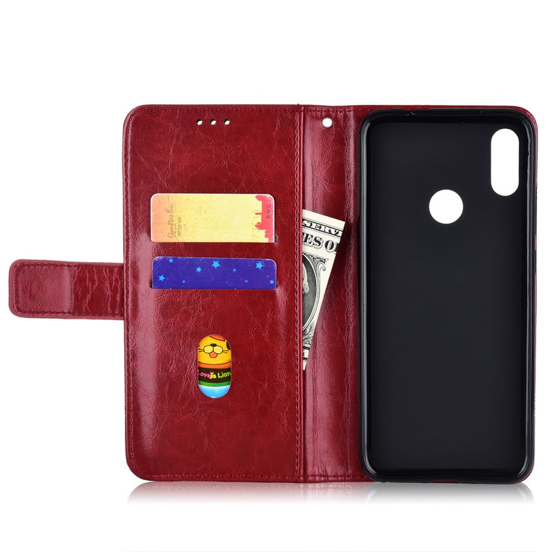 Flip Leather-Look Wallet Case for Xiaomi Redmi Note 3/4/4X/5/5A/ Pro Prime Cover
