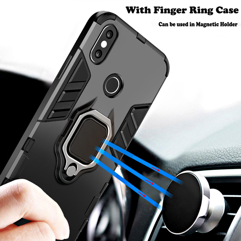 Shockproof Case for iPhone 6/6S/7/8 Plus XS X 5 5S SE XS Max XR Finger Holder