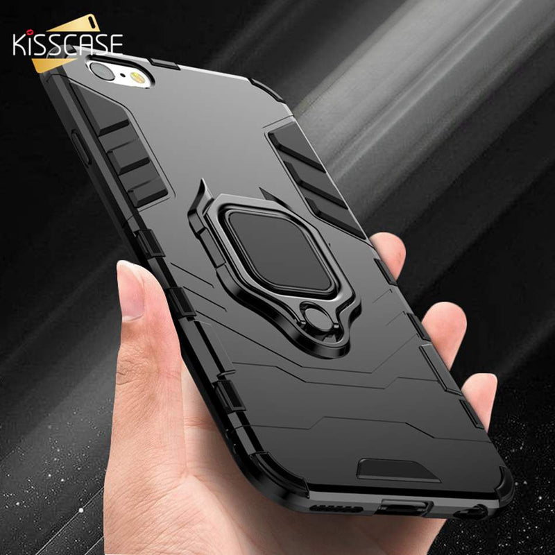 Shockproof Case for iPhone 6/6S/7/8 Plus XS X 5 5S SE XS Max XR Finger Holder