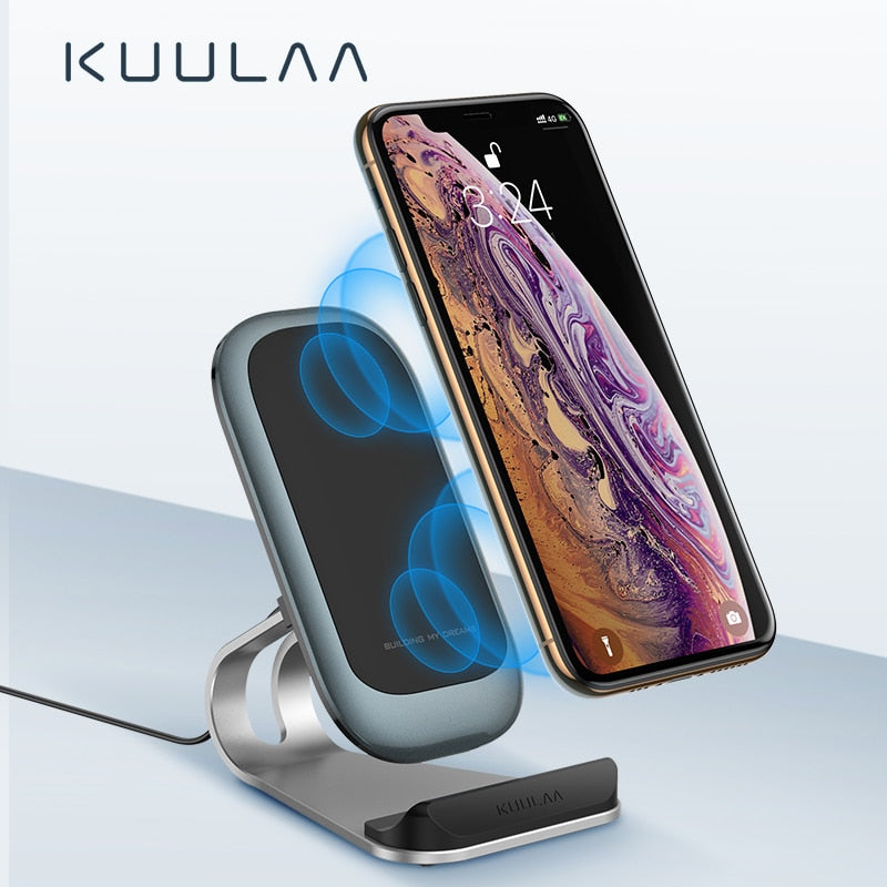 Qi Wireless Charger 10W for iPhone Samsung Xiaomi Fast Wireless Charging Dock