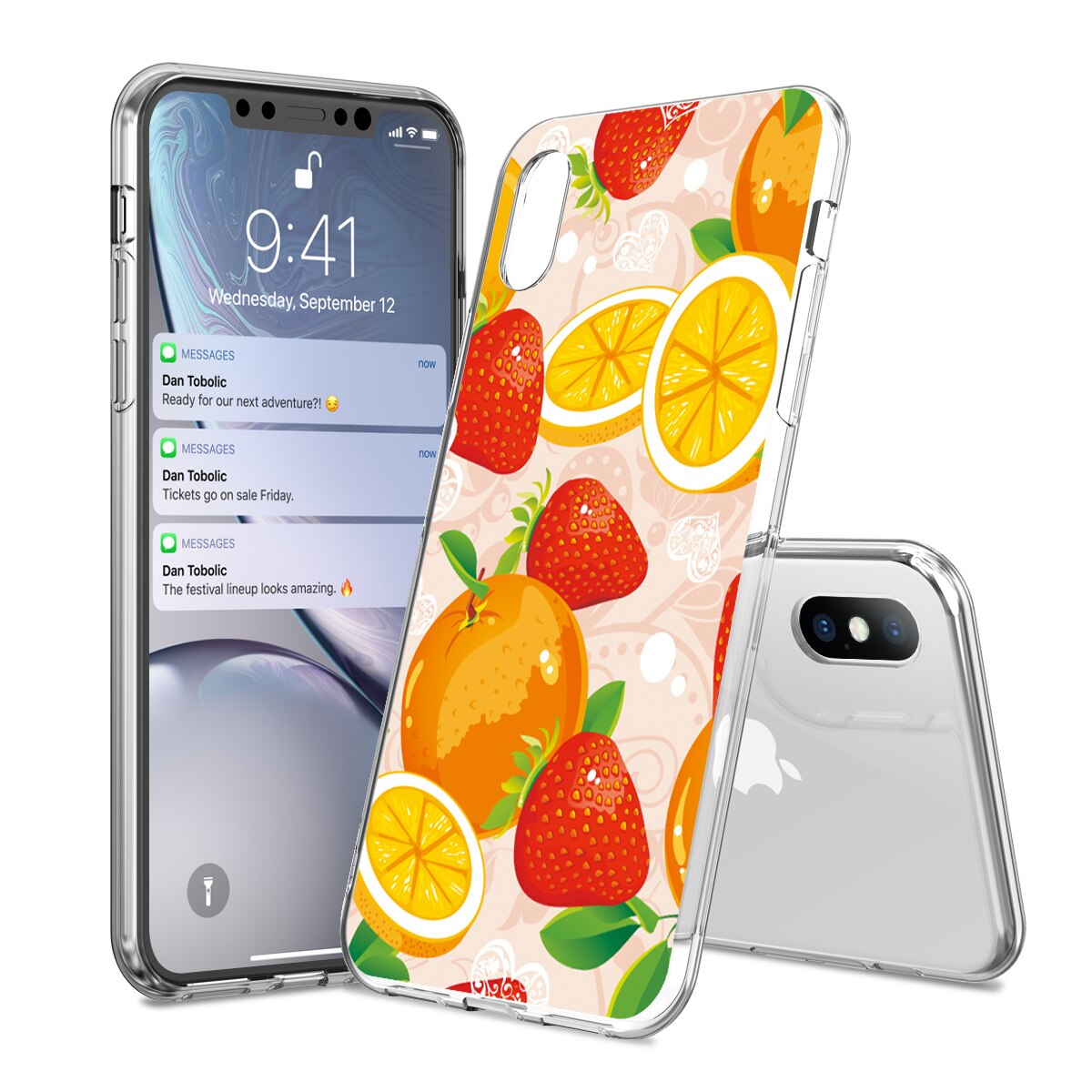 Phone Case for iPhone 11 Pro 6 6s 7 8 Plus X XR XS Max 5 5s SE Fashion Cute Cartoon Fruit Lemon Pineapple