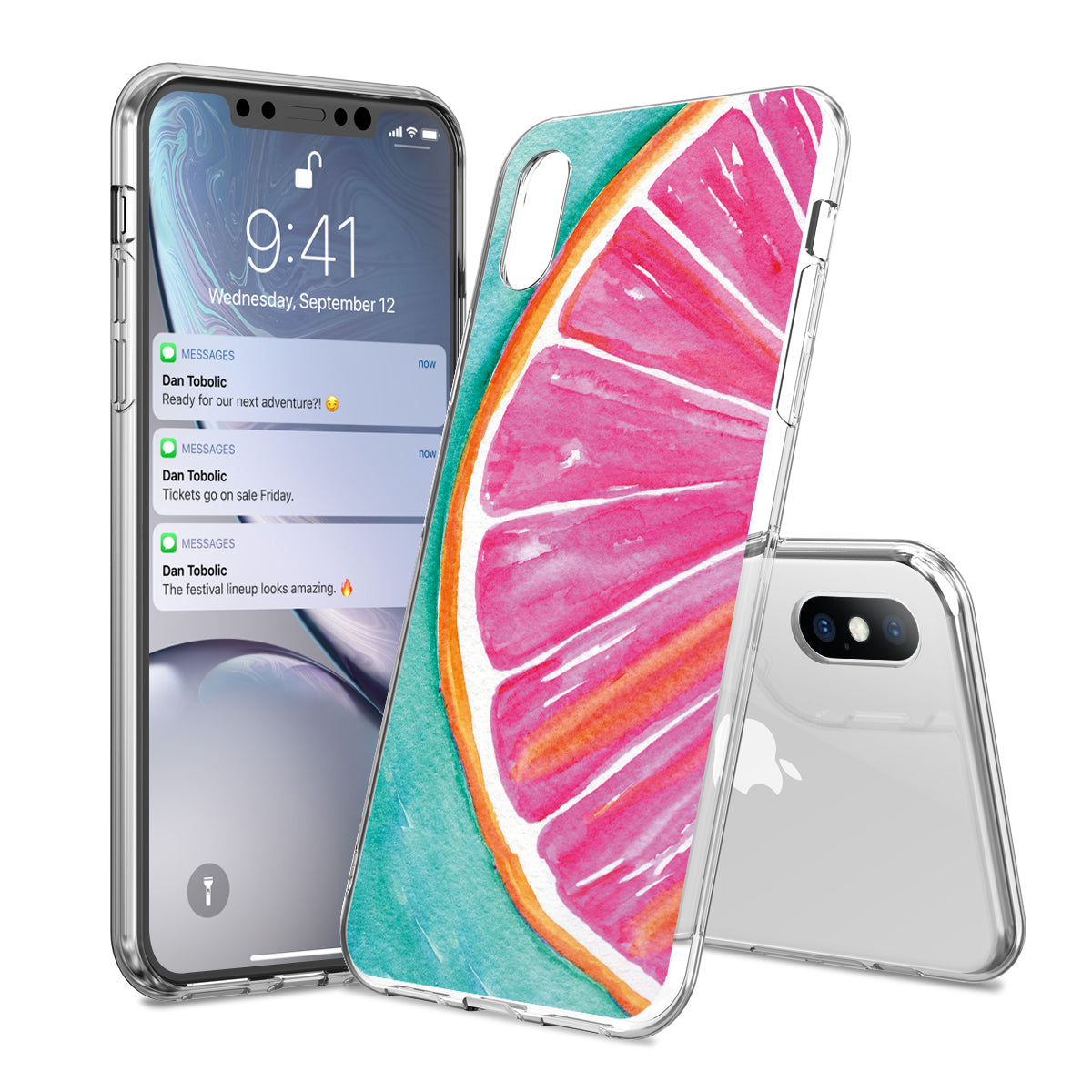 Phone Case for iPhone 11 Pro 6 6s 7 8 Plus X XR XS Max 5 5s SE Fashion Cute Cartoon Fruit Lemon Pineapple