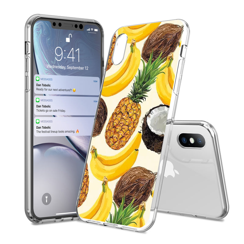 Phone Case for iPhone 11 Pro 6 6s 7 8 Plus X XR XS Max 5 5s SE Fashion Cute Cartoon Fruit Lemon Pineapple