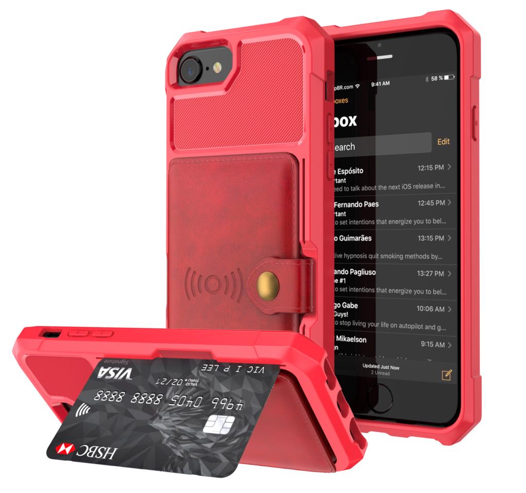 Luxury PU Leather Wallet Case for iPhone 6/6s/7/8/X/XR/XS Max Plus