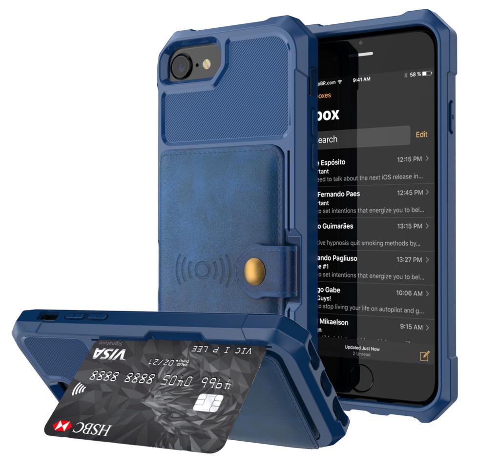 Luxury PU Leather Wallet Case for iPhone 6/6s/7/8/X/XR/XS Max Plus