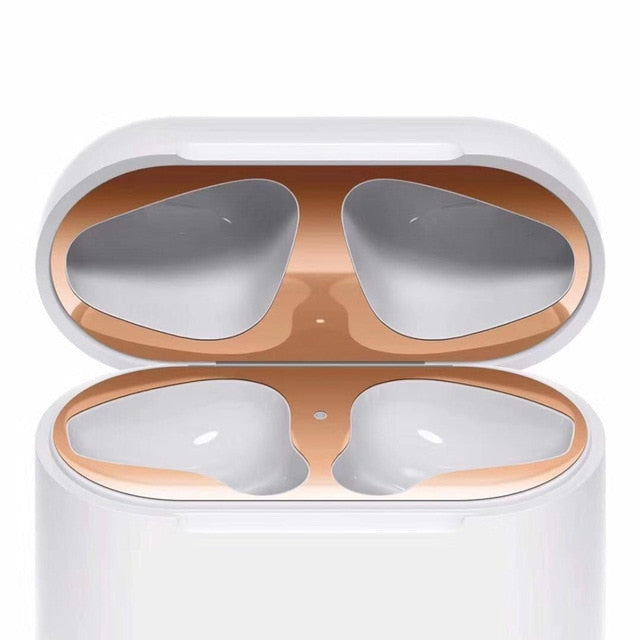 Metal Dust Guard Protective Sticker for Apple AirPods Case