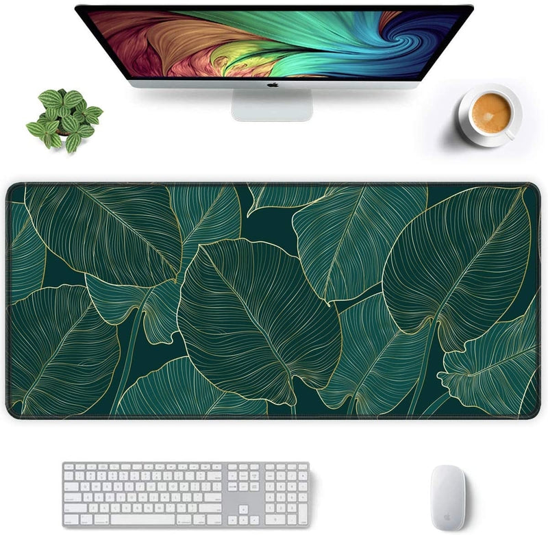 XL Green Plant Tropical Mouse Pad Home Desk Mat