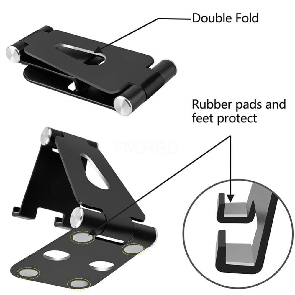 Rotary Tablet PC Smartphone Stand Foldable Mobile Phone Mount Universal Phone Holder
