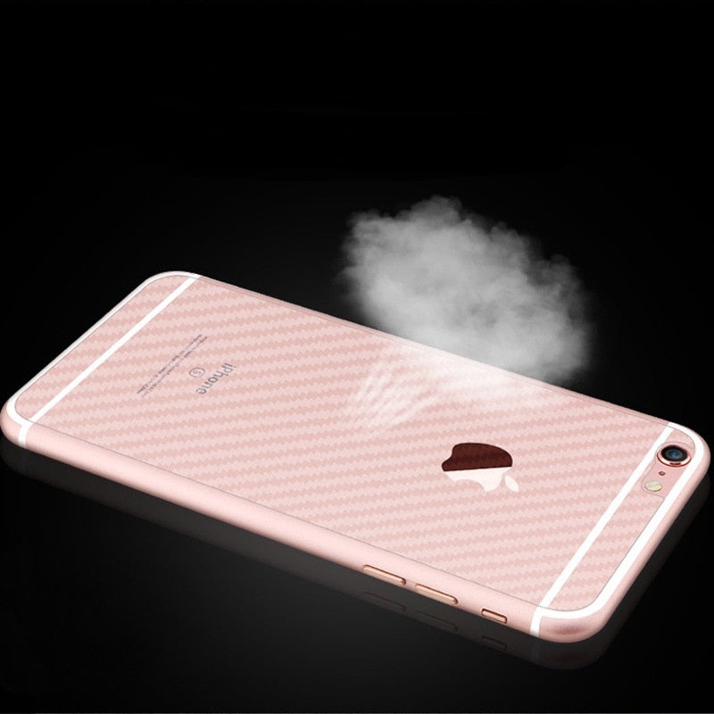 10-Piece Carbon Fiber Protector Back Film Sticker for Apple iPhone X 8 Plus 7 6 6S 5 5S SE 4