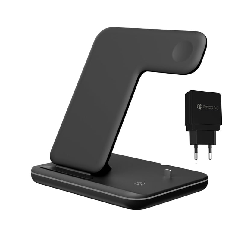 15w Wireless Holder Station 3-in-1 Fast Charger for Apple Watch Series iPhone