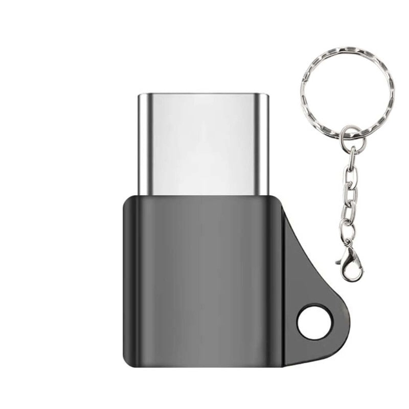 USB C 3.1 Type C Male to Micro USB Female Converter Connector Keychain For Huawei zte xiaomi