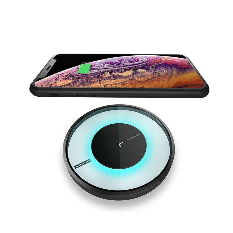 Nillkin 10W LED Qi Fast Wireless Charger Pad for iPhone 11 Xs Max for Samsung S10 Plus S9 for Huawei
