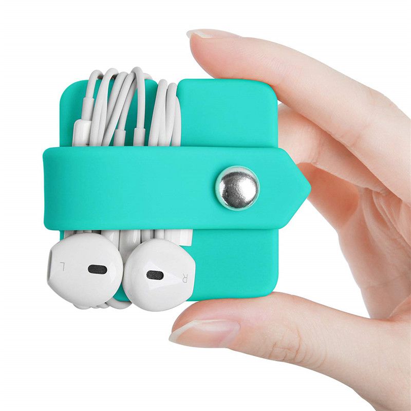 Phone Cable Organizer good quality Silicone Wrap Winder Cord   Manager Headset Headphone Earbud