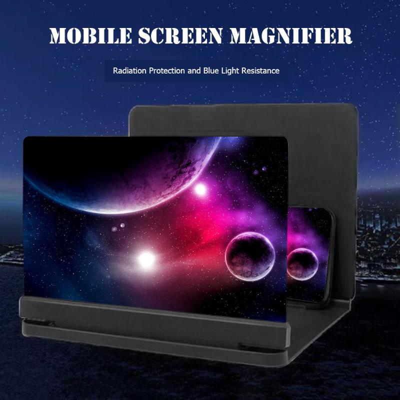 Phone Screen Magnifier Cellphone Projector Enlarged Amplifier Mobile Bracket Desktop Holder
