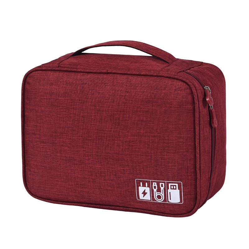Portable Cable Storage Bag Organiser
