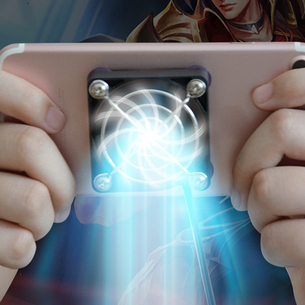 Portable Heatsink Controller Gaming USB Fan Holder Black Lightweight Universal Phone Cooler