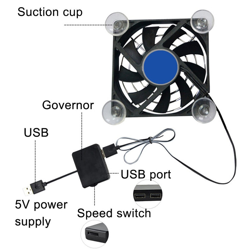 Portable Heatsink Controller Gaming USB Fan Holder Black Lightweight Universal Phone Cooler