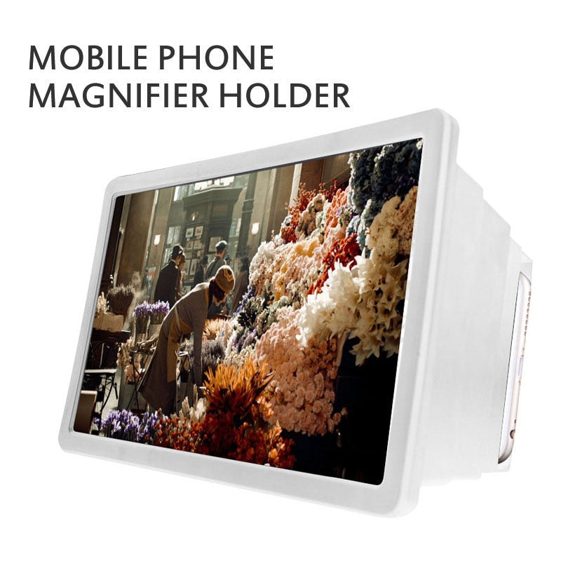 Portable Screen Magnifier Cellphone Projector Enlarged Amplifier Mobile Bracket Desktop Holder