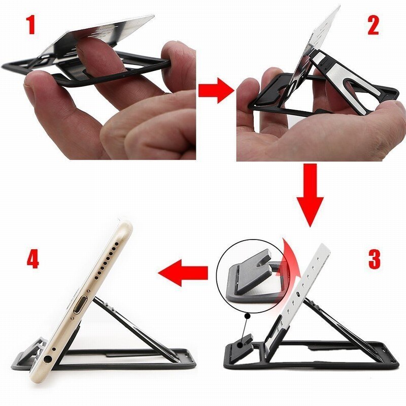 Universal Cell Phone Mini Card Stand Pocket Holder Desk Dock Cradle Table Desktop
