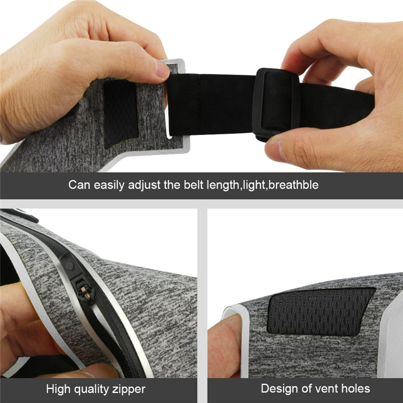 Professional Running Waist Pouch Belt Sport Belt for Mobile Phone