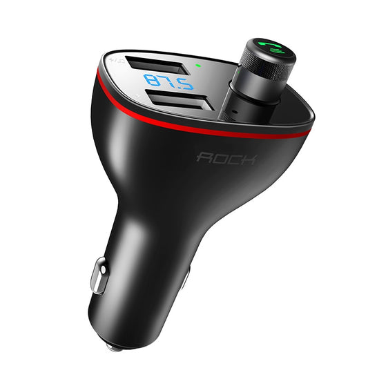 Bluetooth FM Transmitter 4.2 USB Car Charger Digital Aluminium Alloy Fast-Charging