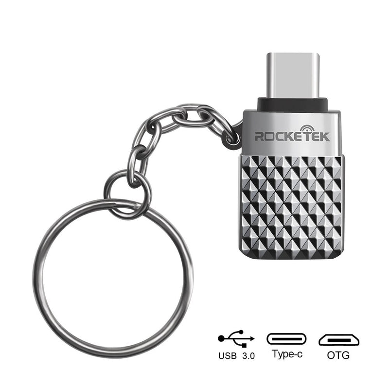 Rocketek High Quality USB 3.0 to Type-C OTG Adapter Alumium Phone Connector