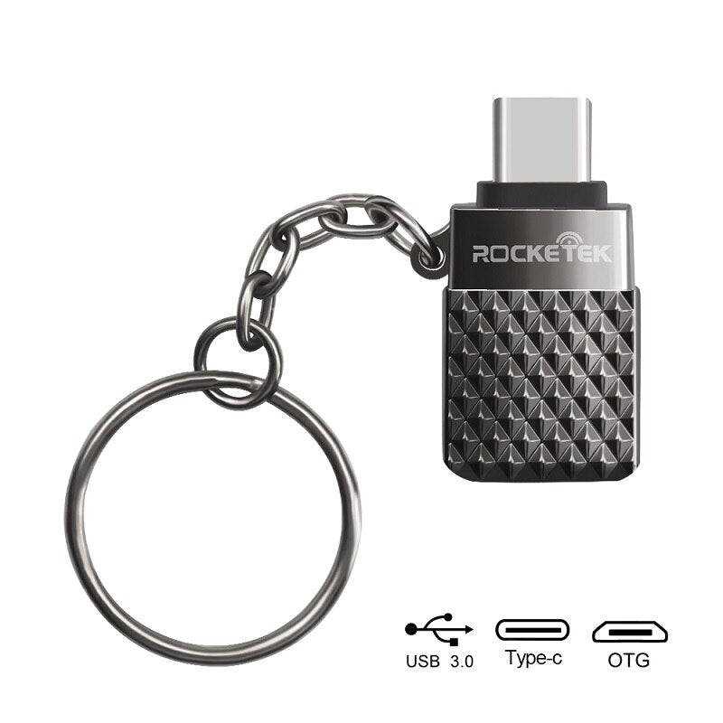 Rocketek High Quality USB 3.0 to Type-C OTG Adapter Alumium Phone Connector