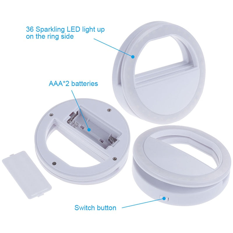 Selfie LED Ring Flash Light