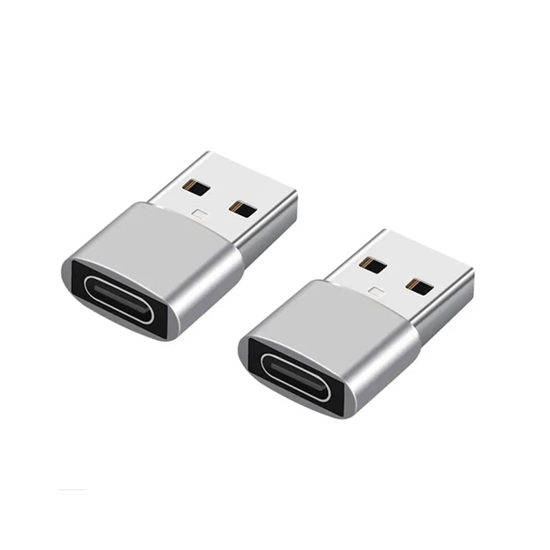 2-Piece USB-to-Type-C OTG Adapter