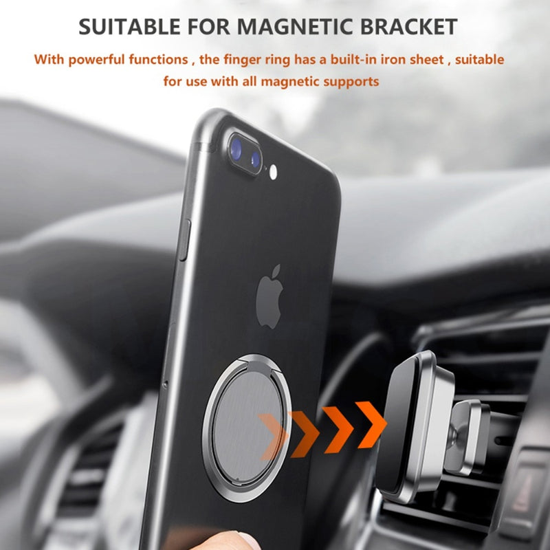 SOONHUA Mobile Phone Finger Ring 90 Degree Rotatable Smartphone Stand Holder For iPhone Samsung