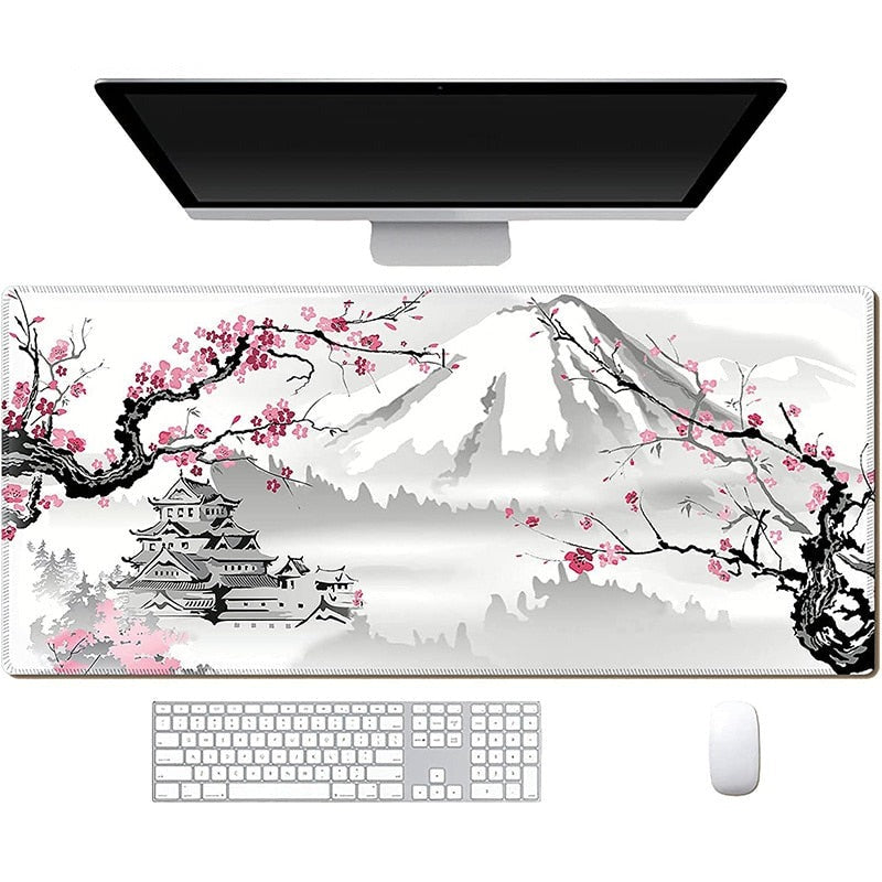 XL Sakura Japanese Cherry Blossom Mouse Pad Gaming