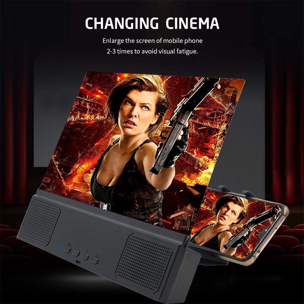 Screen Magnifier Cellphone Projector Enlarged Amplifier Mobile Bracket Desktop Holder
