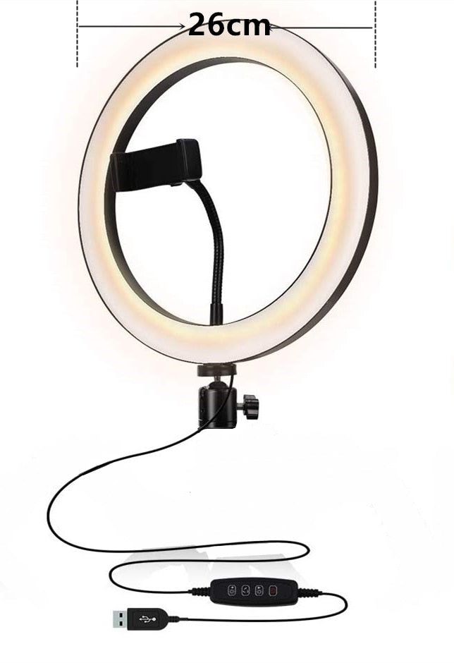 Selfie LED Ring Light Lamp With Tripod