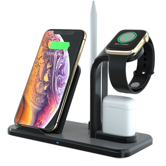 3-in-1 iPhone Wireless Charger for Mobile Phone Fast-Charging Dock Stand