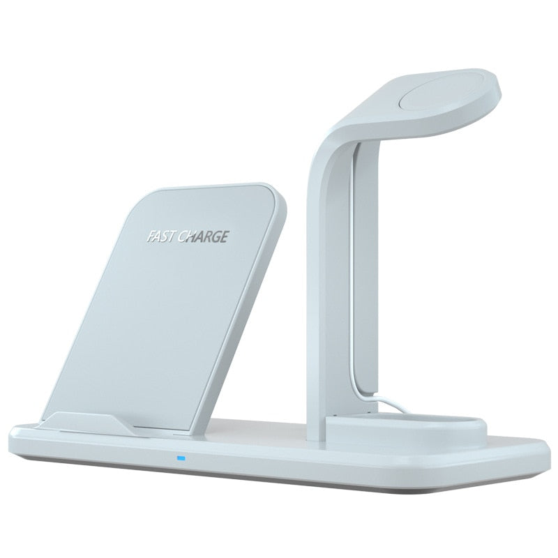 Shyosucce Wireless Charger for moblie phone 3 in1 I/phone 8 x Fast charging Dock Stand For