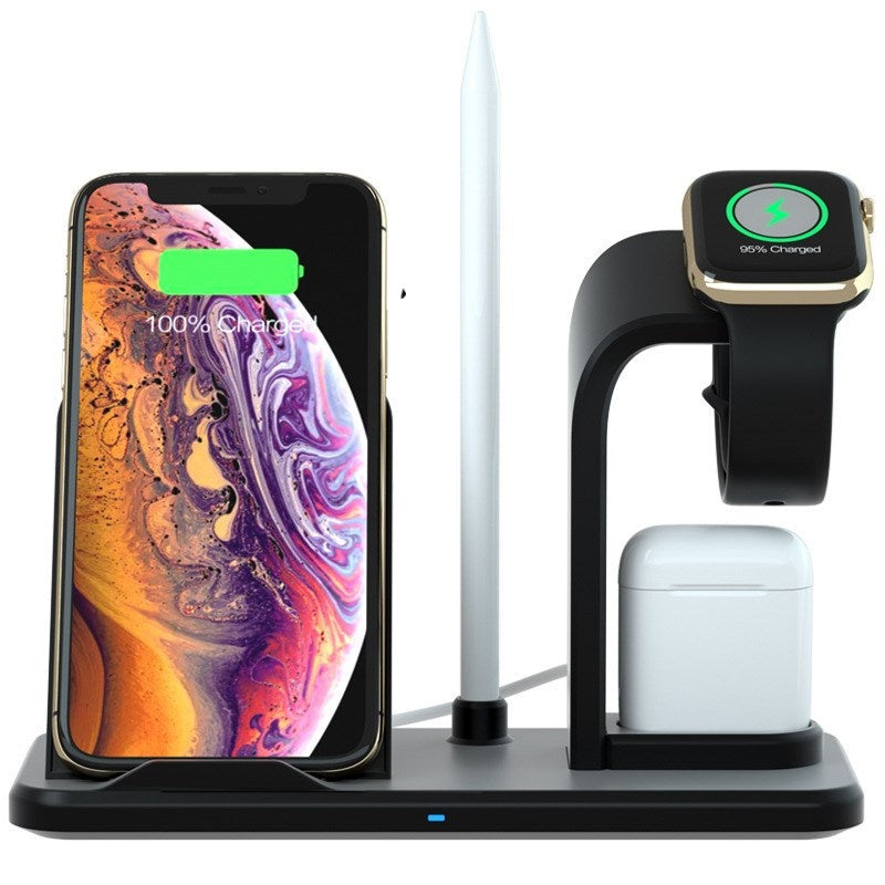 Shyosucce Wireless Charger for moblie phone 3 in1 I/phone 8 x Fast charging Dock Stand For